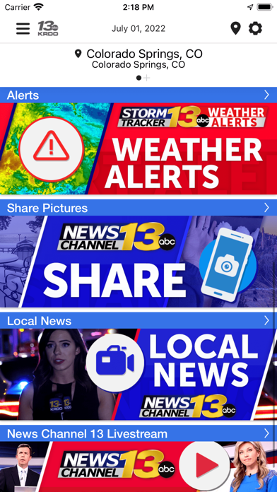 KRDO StormTracker 13 Weather Screenshot