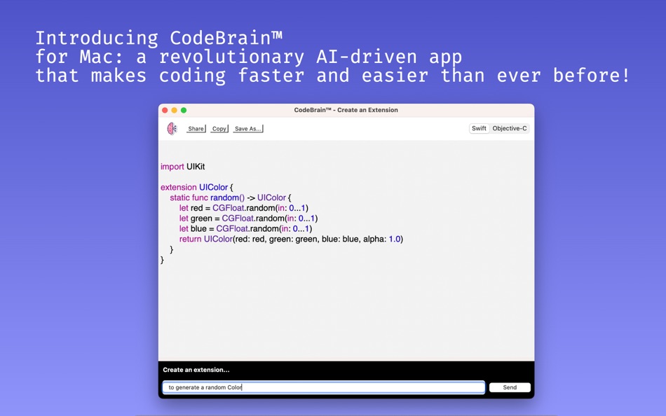 CodeBrain™ - AI for Swift - 1.0 - (macOS)