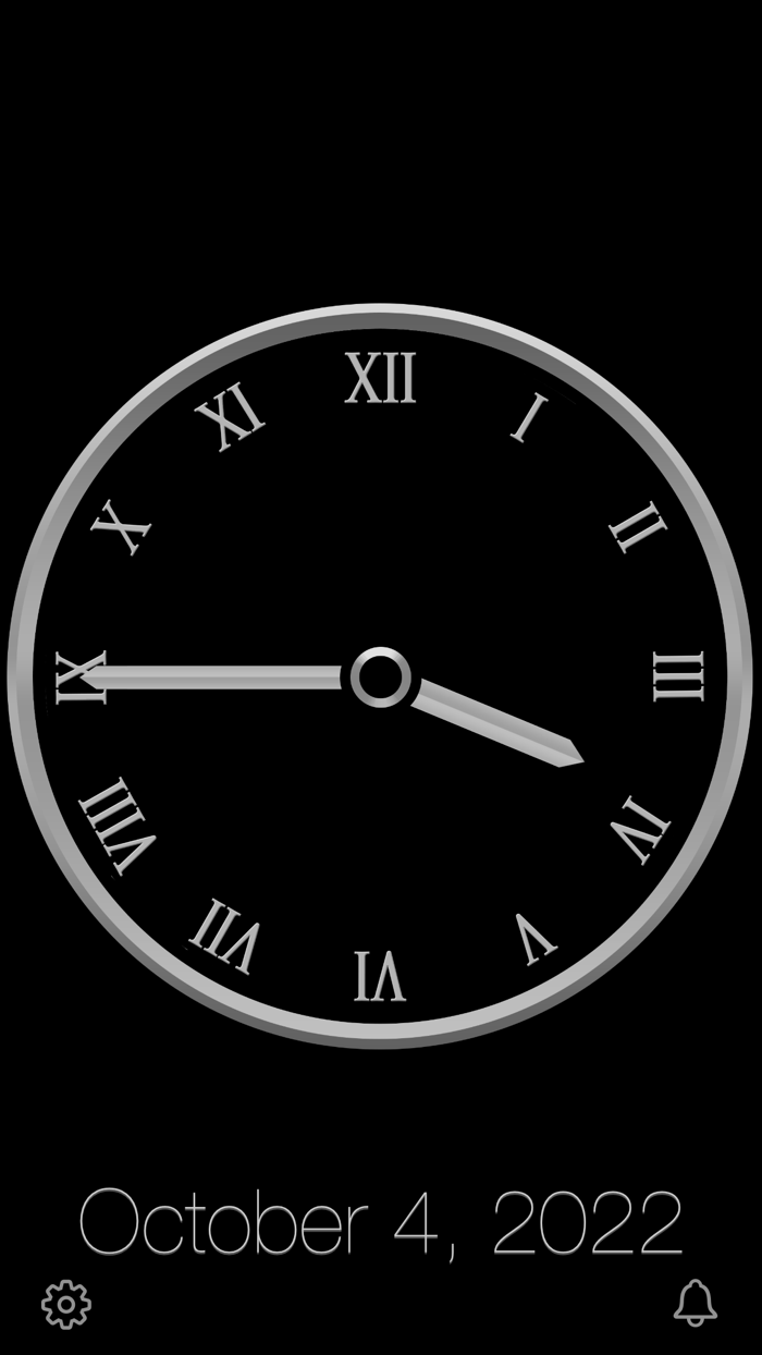 Titanium Luxury Clock