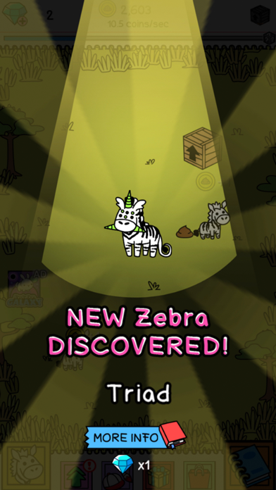 Zebra Evolution | Clicker Game of the Mutant Zebras screenshot 2