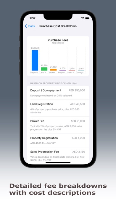 Dubai Property Calculator Screenshot