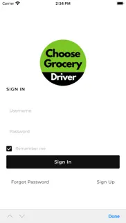 choose grocery driver iphone screenshot 1