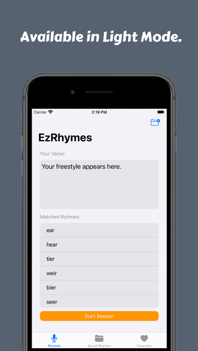 EzRhymes Screenshot