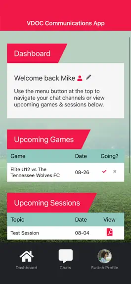 Game screenshot The VDOC Communications App apk