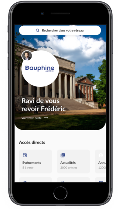 Dauphine Alumni Screenshot