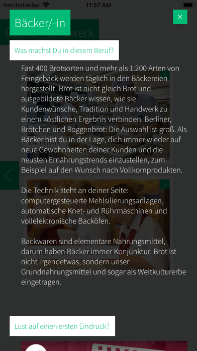 Ausbildung im Handwerk Screenshot