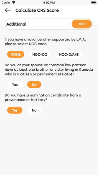 Canada Immigration Screenshot
