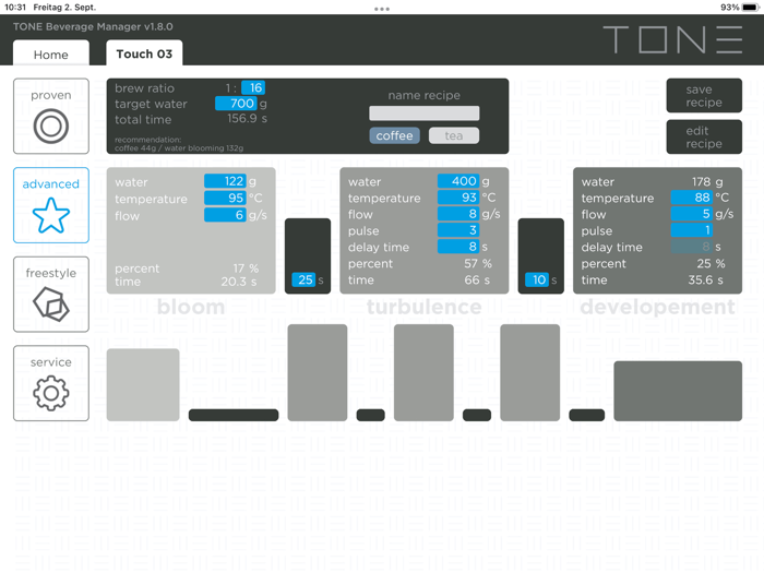 TONE Beverage Manager