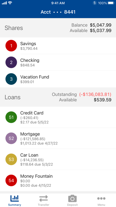 Niagara's Choice Credit Union Screenshot