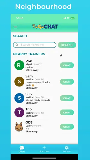 PoGO CHAT - Trainer community screenshot 3