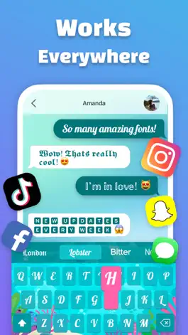 Game screenshot AnyKey: Cool Fonts & Keyboards apk