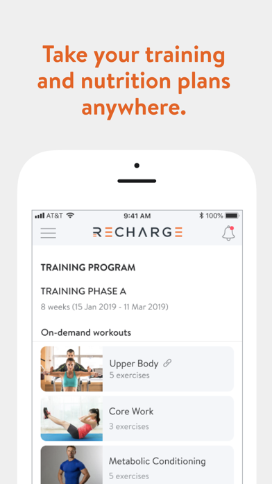 Screenshot #3 pour RECHARGE: Health & Fitness