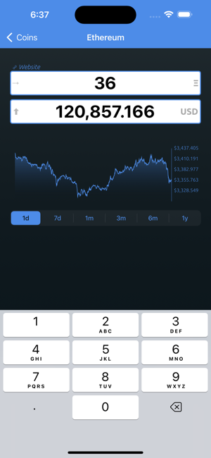 ‎Bitcoin Convert Screenshot