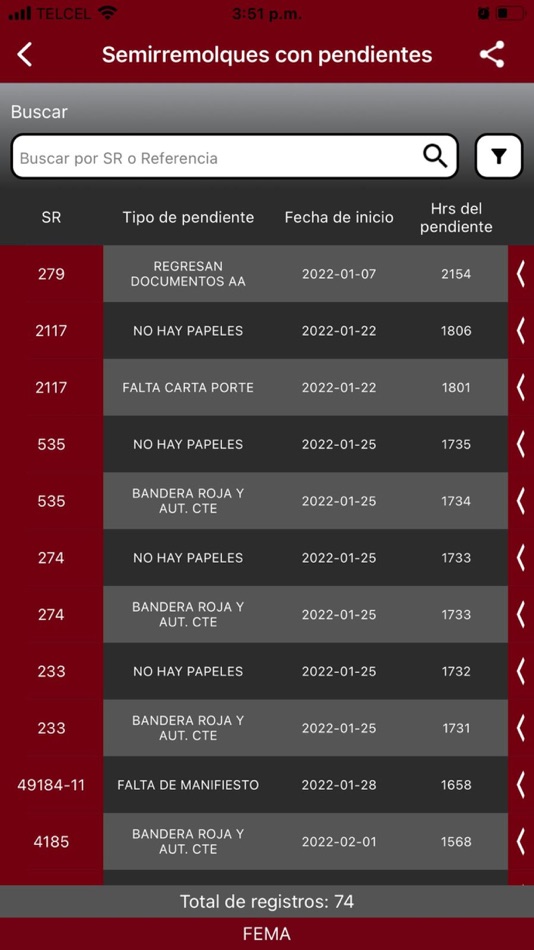 #7. Fema transfer (iOS) 由: Transportes de Carga Fema, S.A. de C.V.