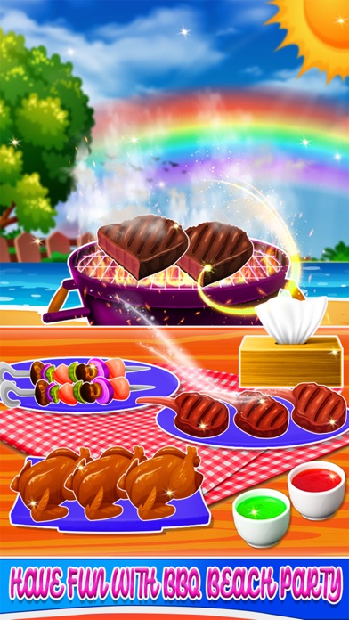 BBQ Sea Beach Food Fever Party Screenshot