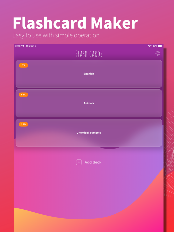 Flashcards maker - Easy to use