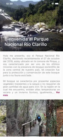 Game screenshot Parque Nacional Río Clarillo apk