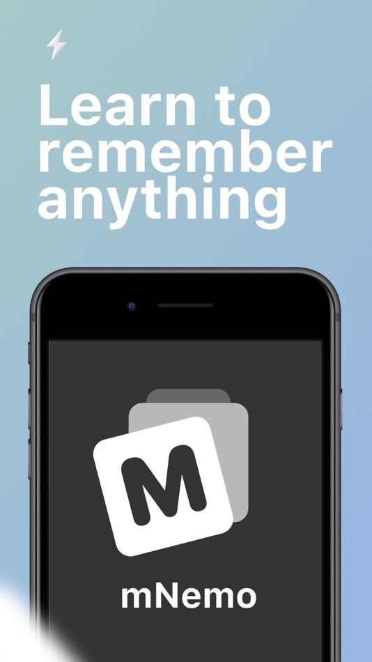 #5. mNemo — remember as a genius! (iOS) Podle: Anton Glezman
