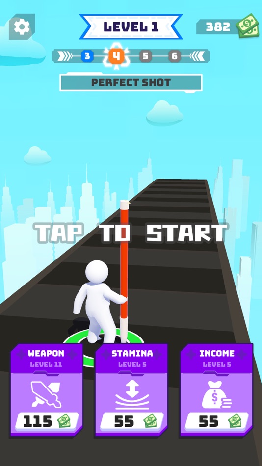 #1. Crazy Weapon (iOS) By: KVIDU PTE LTD