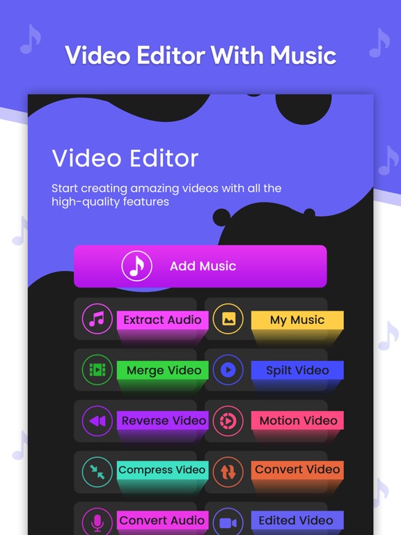 Screenshot #4 pour Video Editor - Add Music