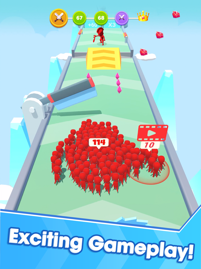 Crowd Runner Battle Master 3D