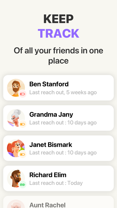 Socially - Friends Reminder Screenshot