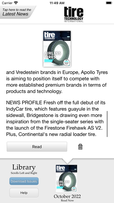 Tire Technology International Screenshot