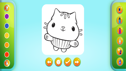 Glitter Dolls Doodle Book Game Screenshot