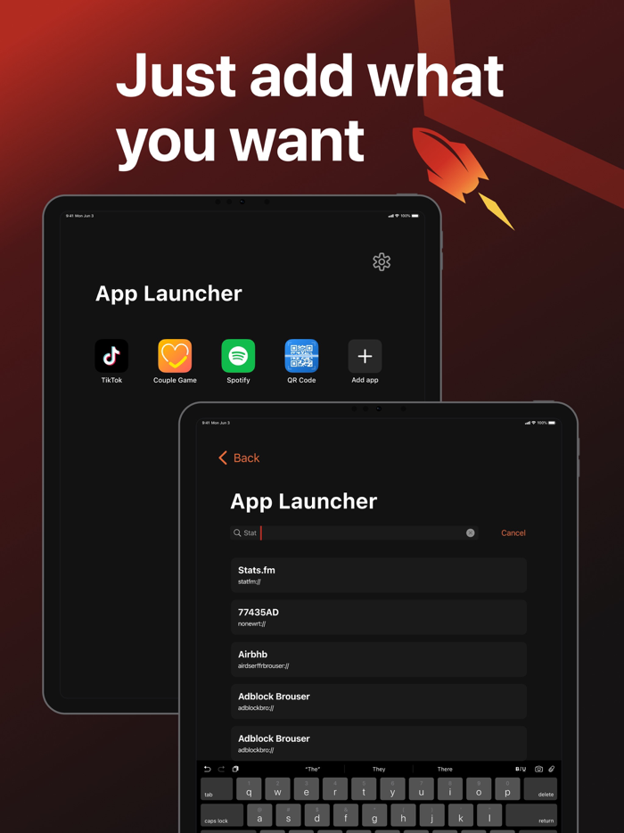 App Launcher for Lock Screen