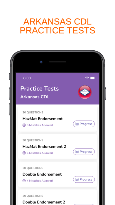 Arkansas AR CDL Permit Prep Screenshot