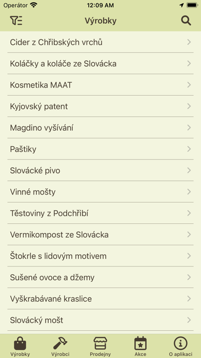 Regionální značky Screenshot