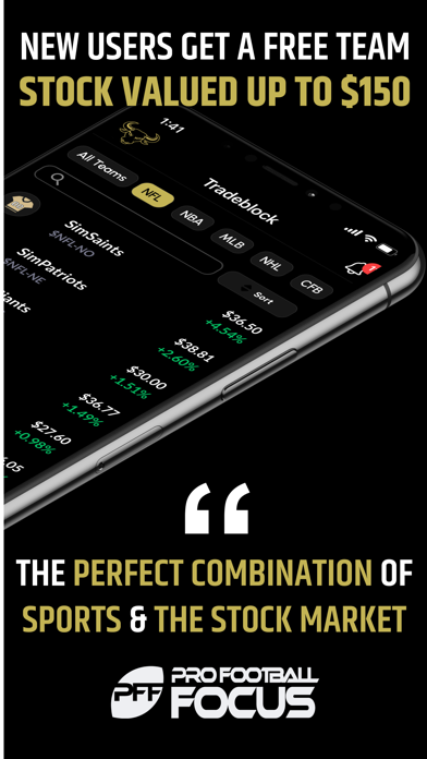 SimBull: Sports Stock Market Screenshot