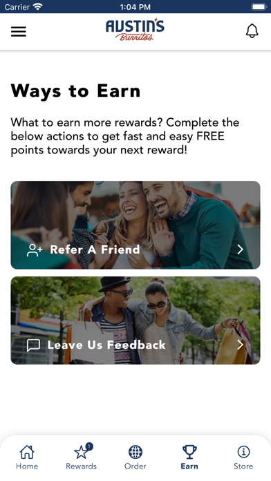 Austins Burritos Rewards Screenshot