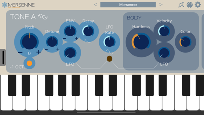 Screenshot #1 pour Mersenne - AUv3 Plug-in Synth