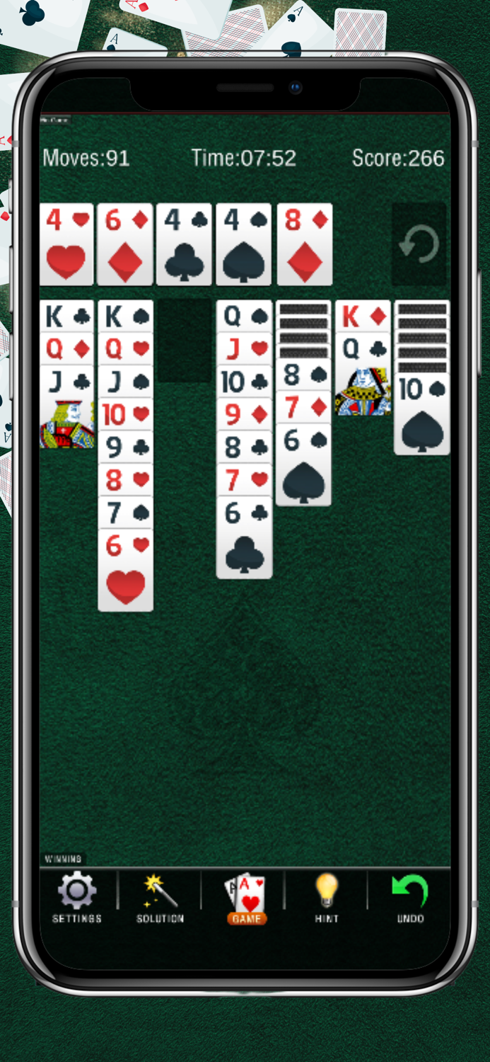 Klasik Klondike solitaire