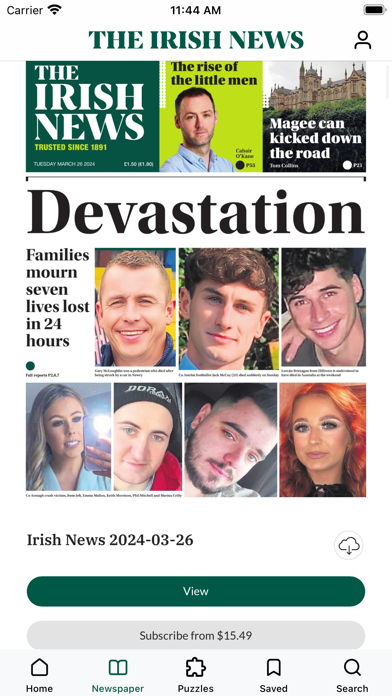 The Irish News Digital Edition Screenshot