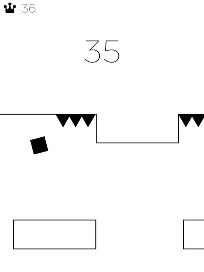 Black and White Geometry Dash