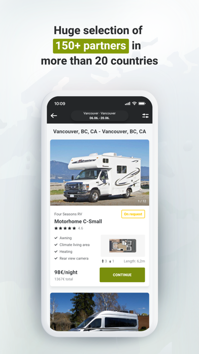 CU | Camper: Book motorhomes Screenshot