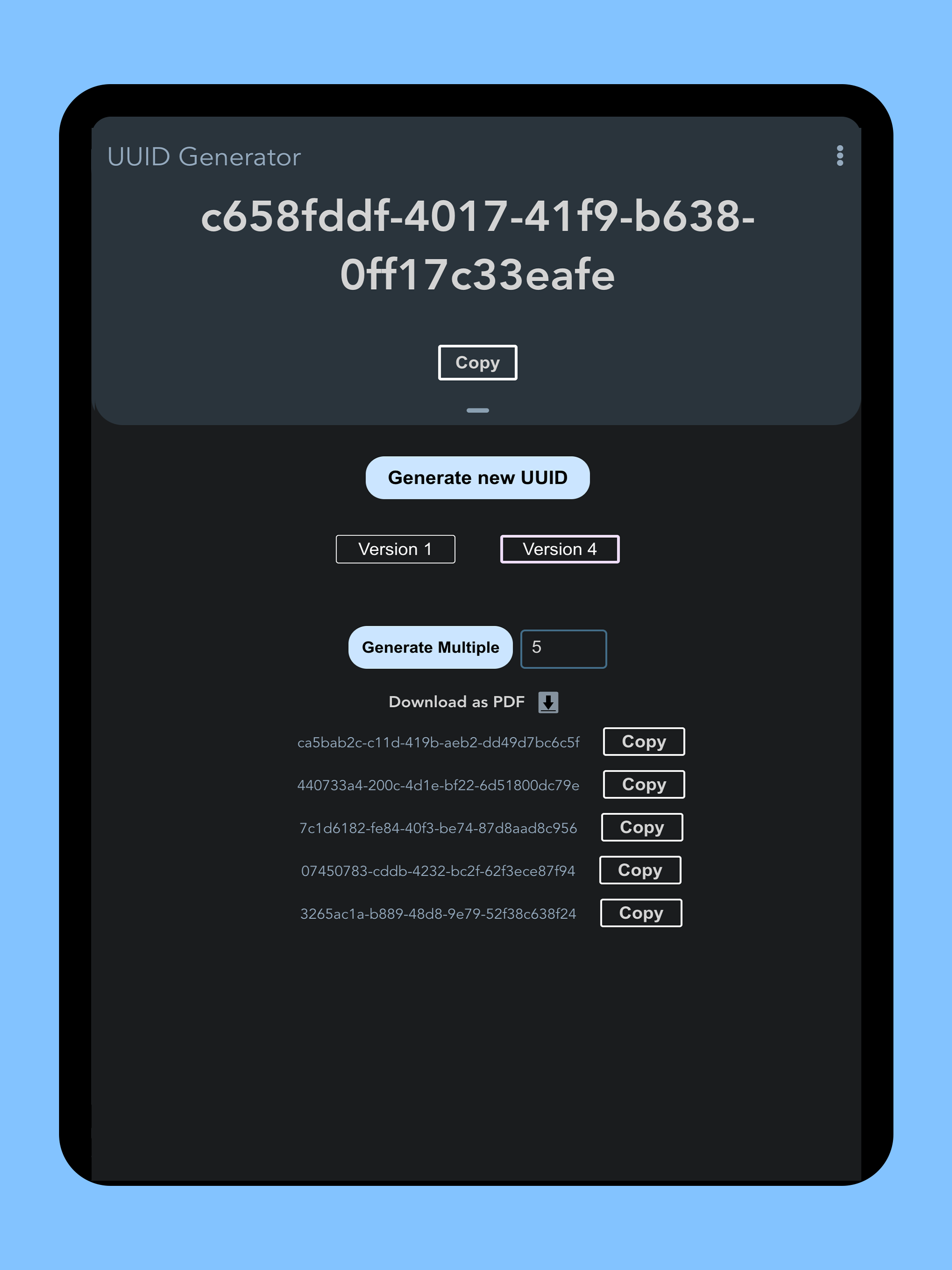 UUID-Generator