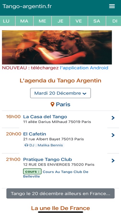 Agenda tango-argentin.fr screenshot-4