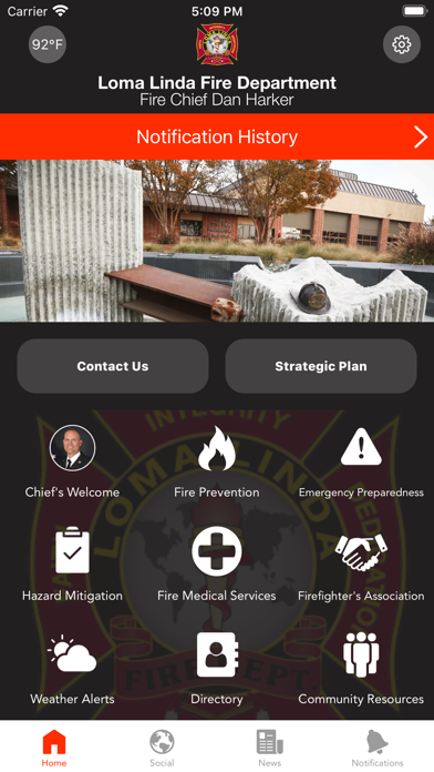 Loma Linda Fire Department Screenshot