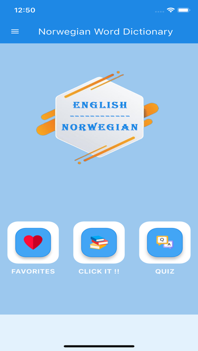 Norwegian Word Dictionary Screenshot
