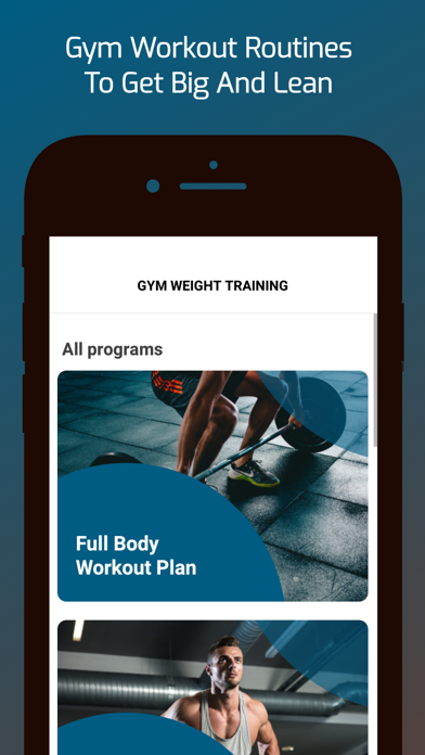 Gym Weight Training Screenshot