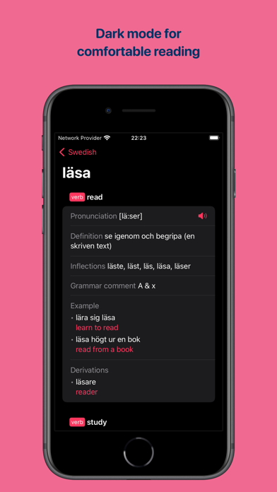Swedish Dictionary Screenshot