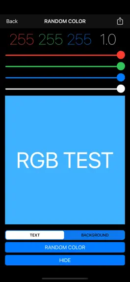 Game screenshot RGB Test apk