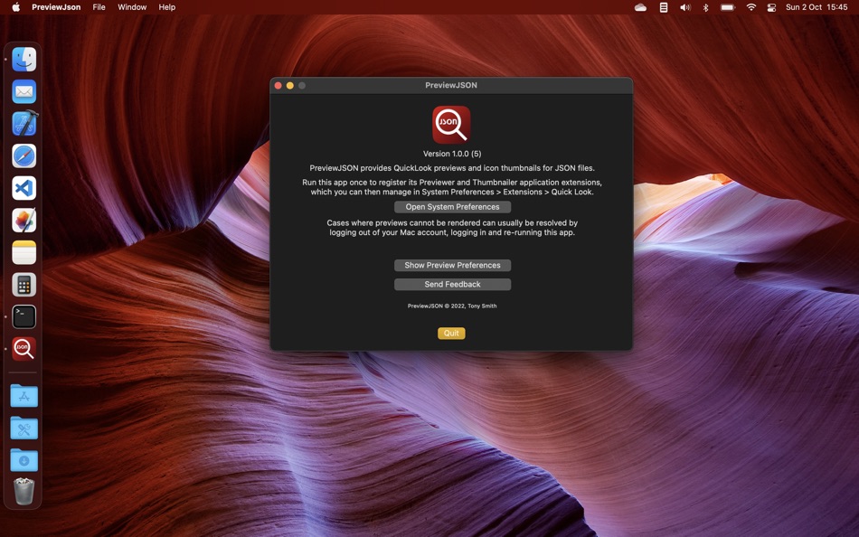 PreviewJson - 1.1.2 - (macOS)