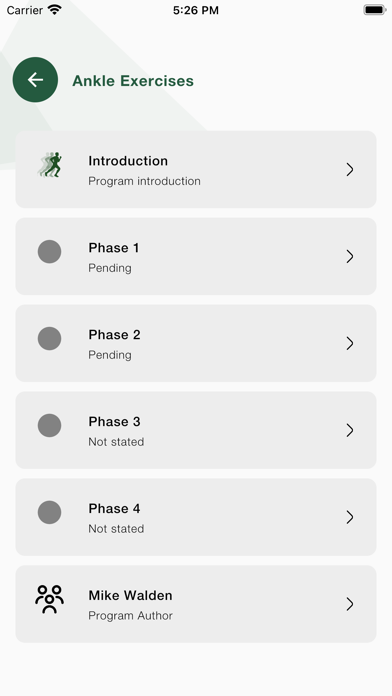 Sports Injury Rehabilitation Screenshot