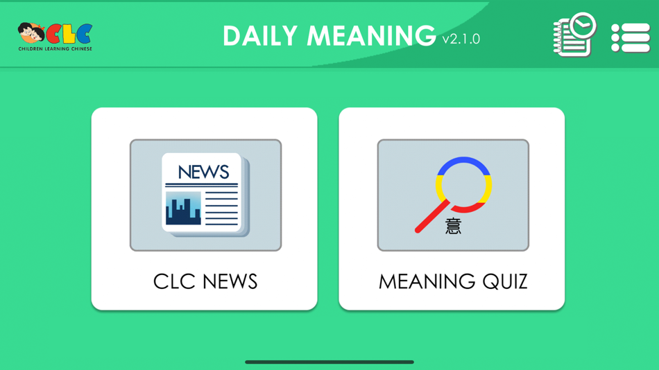 #1. CLC Daily Meaning For Students (iOS) 由: Wong Hendri Wijaya