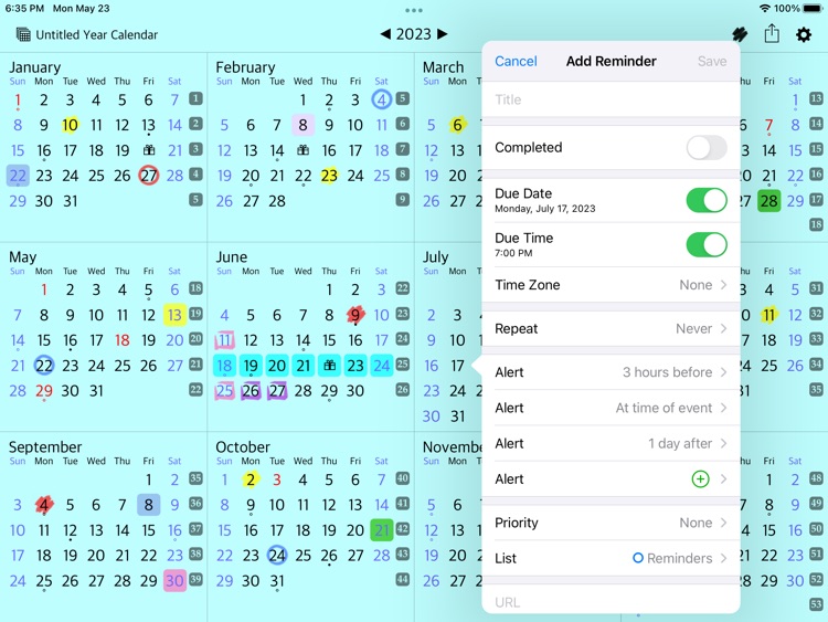 All-in-One Year Calendar Pro screenshot-6