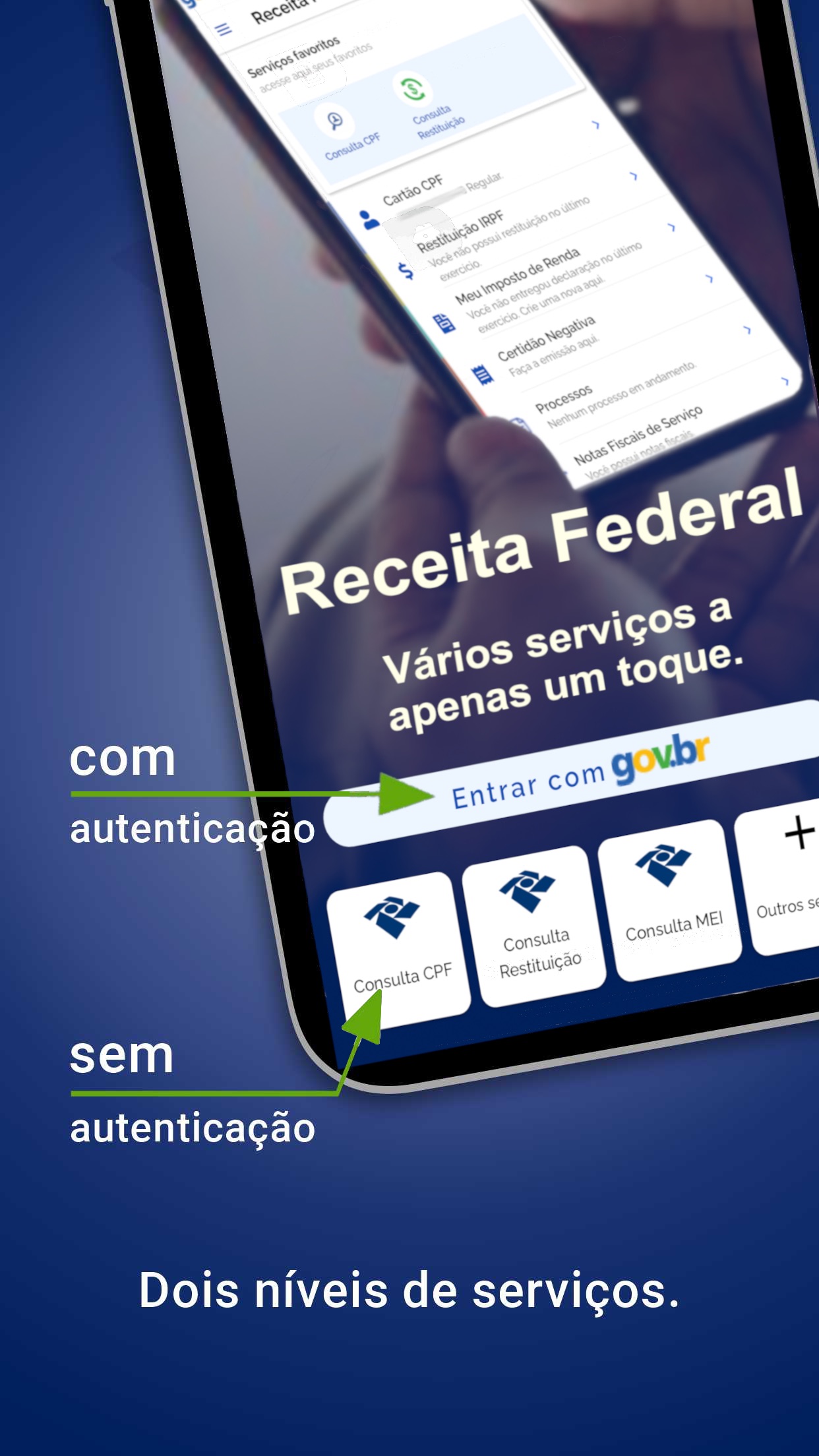 Screenshot do app Receita Federal